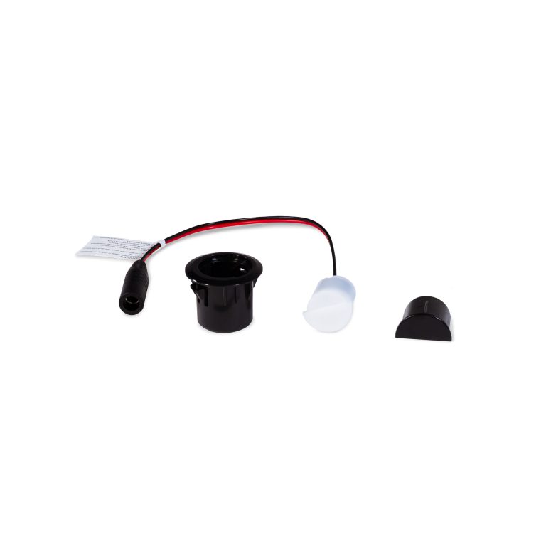 Recessed Riser Light (ACT) w/ 2-Way Splitter - Glossy Black
