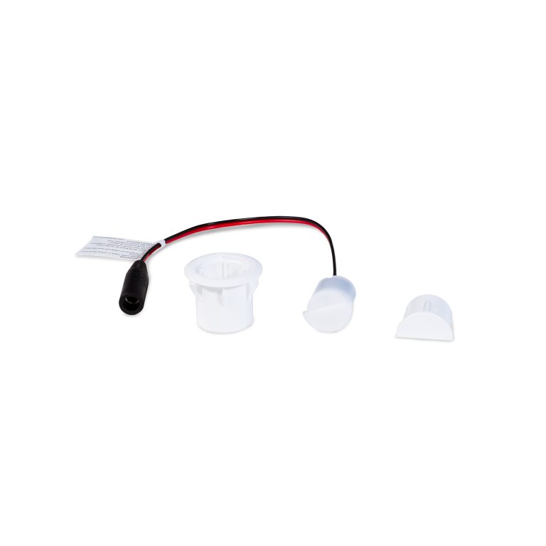 Recessed Riser Light (ACT) w/ 2-Way Splitter - Glossy White