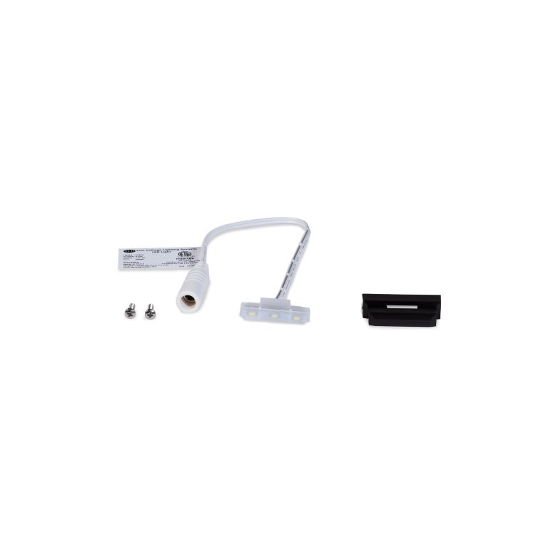 Ornamental Low Voltage Side Light (ACT) w/ 2-Way Splitter - Glossy Black