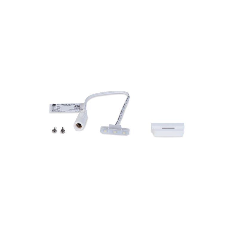 Ornamental Low Voltage Side Light (ACT) w/ 2-Way Splitter - Glossy White