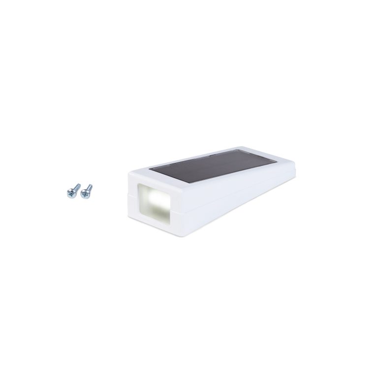 Ornamental Solar Wedge - Glossy White